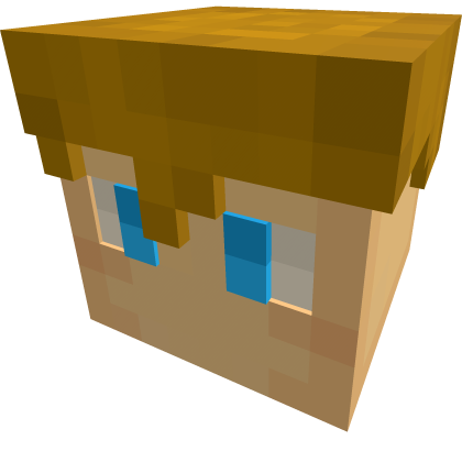 Pixel guy w/blonde hair & blue eyes [Doknes] Roblox item