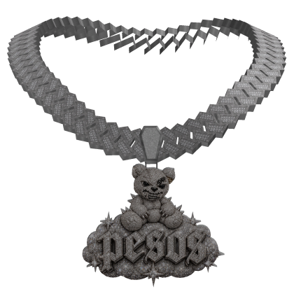 "pesos" silver diamond chain 3.0