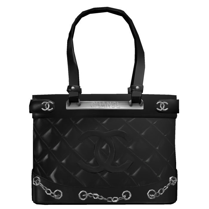 All black cc bag Cambon leather handbag