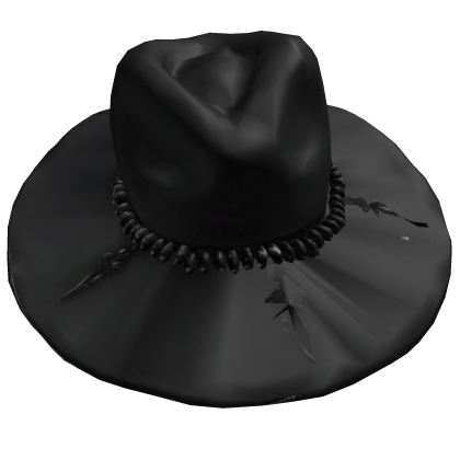 Black Gothic Fedora Hat Roblox item
