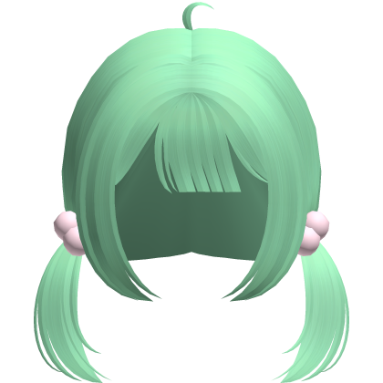 green cutecore mini twin tail pigtails
