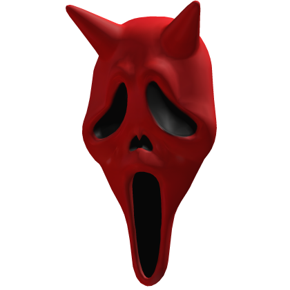 HALLOWEEN Ghostface Red Mask SIDE