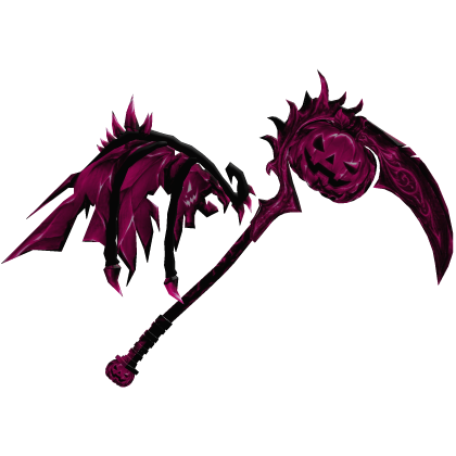 Pumpkin Scythe with Wings 🎃 [Magenta]