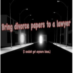 Bring divorce papers to a lawyer icon