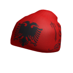 Red Albanian Beanie - terces a s'ti