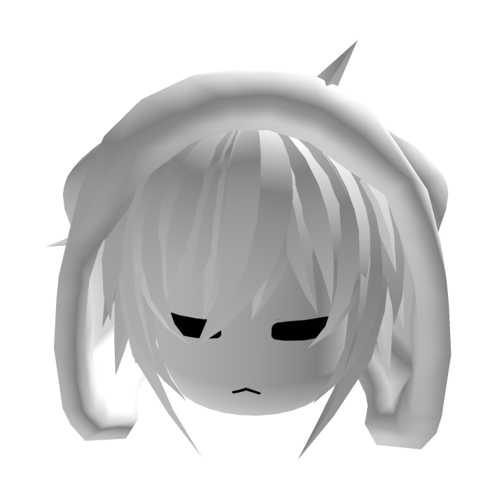 Vkei Moe Dashie Y2K White Hair With White Hat