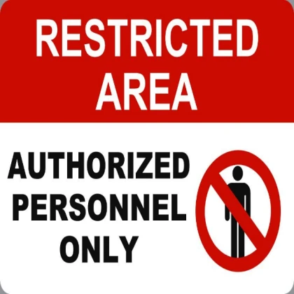 AUTHORIZED PERSONNEL ONLY