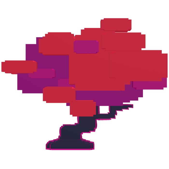 Deltarune Scarlet Red Tree (Egg room)