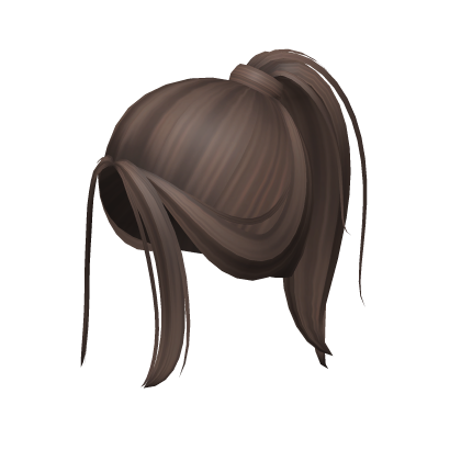 -',ৎ Messy Grunge Preppy Ponytail in Light Brown