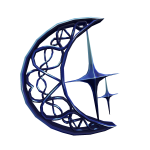 Sapphire Moon Hairpin