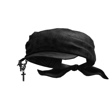 Cadet Grunge Y2K Tied  Cap (Black) Roblox item
