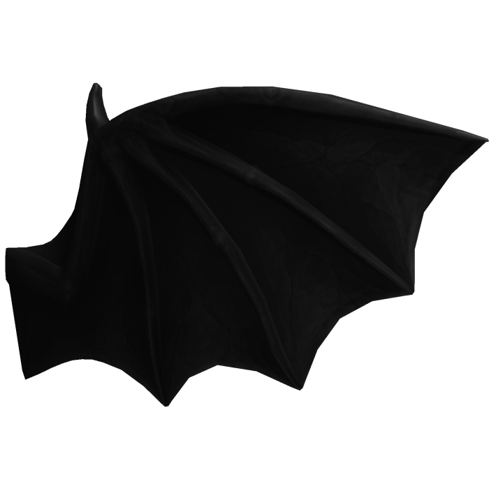 ♫ black realistic classic vamp vkei bat wings