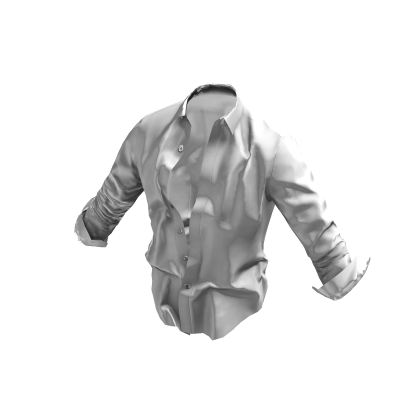 ʚ♡ɞ  Messy Plain White Open Button Up Top thumbnail