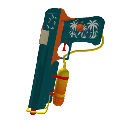 Tropical Summer Palm Beach Water Pistol Gun 🔫 Roblox item