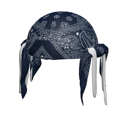 navy blue tied bandana