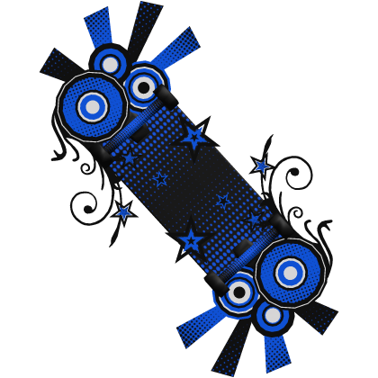 Deep Blue Frutiger Metro Skateboard Roblox item