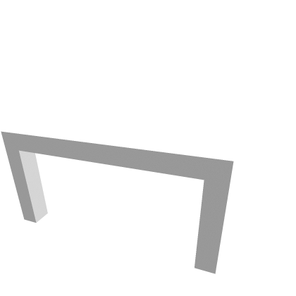 White simple table