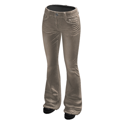 Low Rise Bootcut Jeans (Beige)