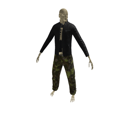 skeleton in clothes