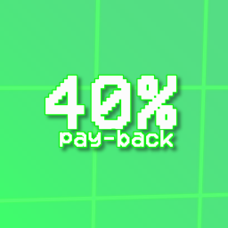 40% pay-back