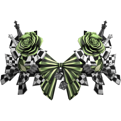 Checkered Chess Piece Corset Top Rose Pastel Green