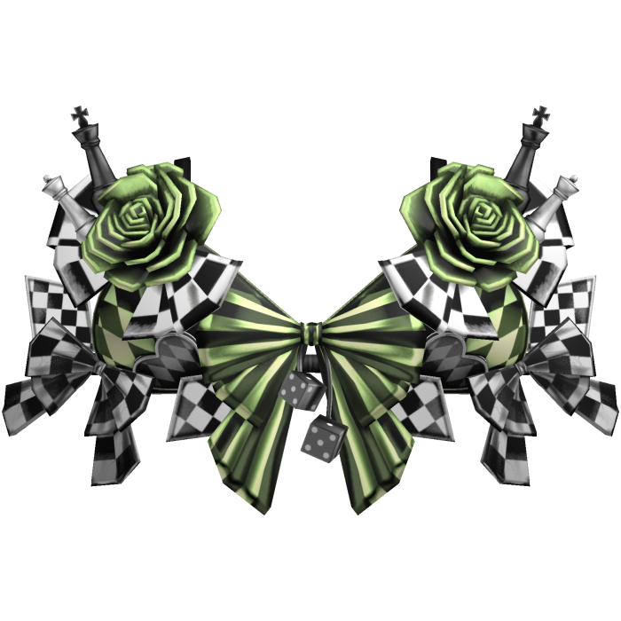 Checkered Chess Piece Corset Top Rose Pastel Green