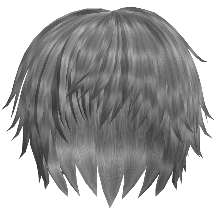grey low spiky emo boy hair