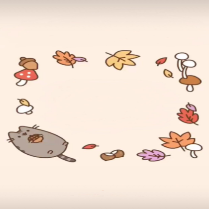 kawaii cat fall aesthetic Roblox decal