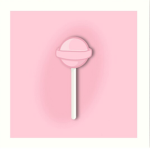 Bubblegum lollipop