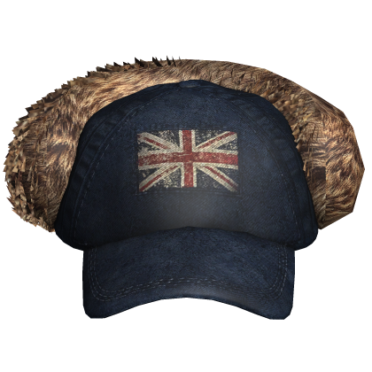 Blue Grunge Cap with Fur Roblox item