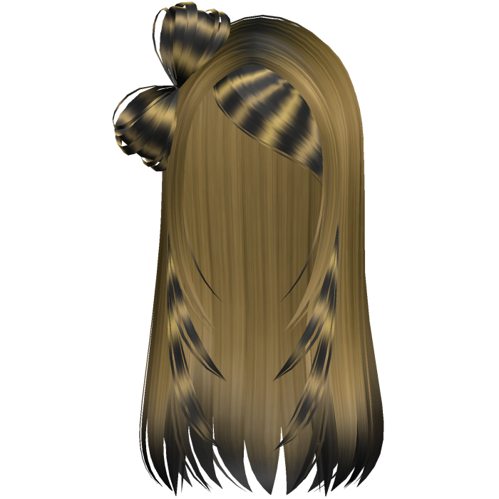 Long y2k goth emo bow Racoon Yellow Hair