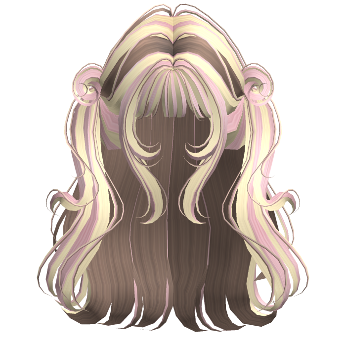 Neapolitan Cute Girly Twirly Pigtails