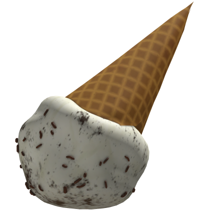 upside down ice cream cone hat cookies & cream