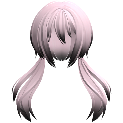 moe jellyfish anime flowy ponytails pink black