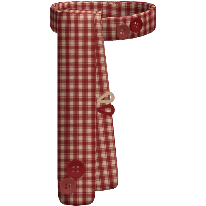 cute red plaid igari scarf cottage twee mori kei 
