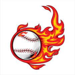 flaming baseball