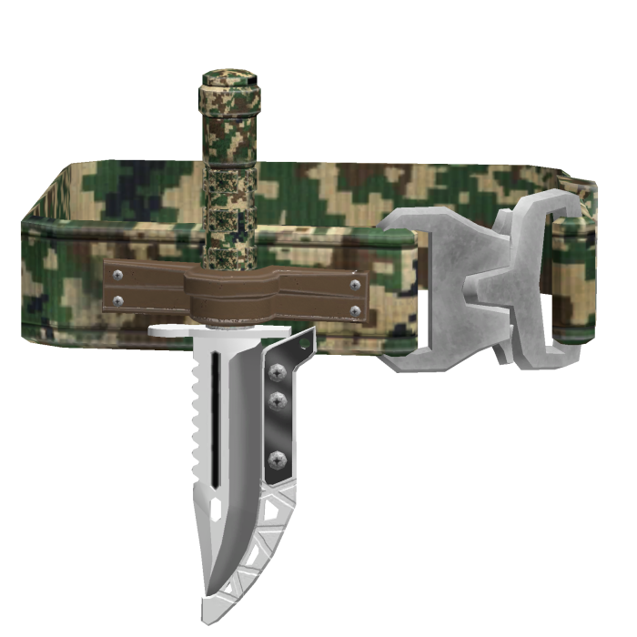 Strapped Tactical Shoulder Knife