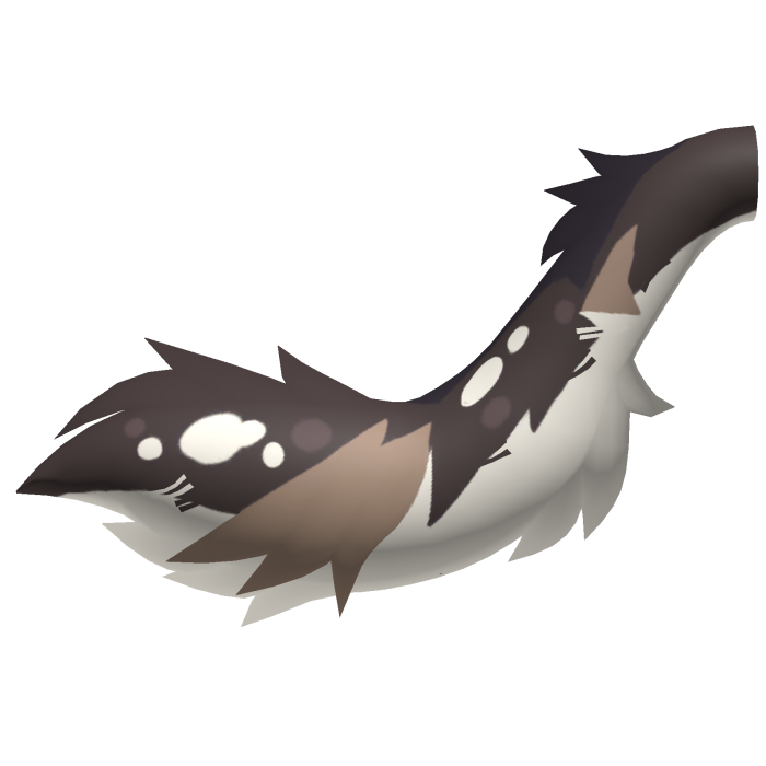 Mocha Brown Wolf Tail