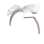 Cute Bow Headband White