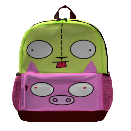 GIR Pink Alien Face Backpack Roblox item