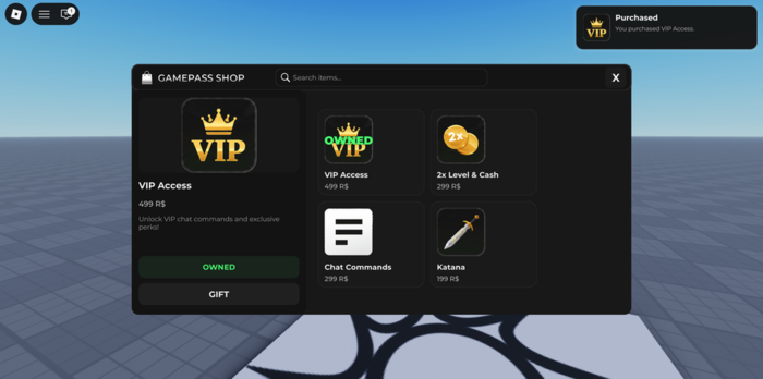 Advanced Gamepass Gifting System preview 2