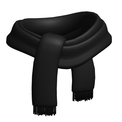 black fabric scarf Roblox item