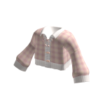 🍀Oversized Cropped Knit Cardigan (Pink Brown)