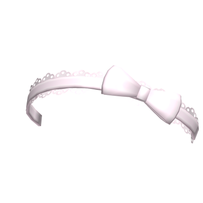 cute laced headband with bow in pink ♡