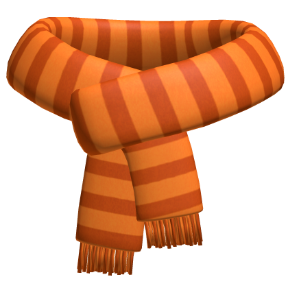 orange halloween scarf