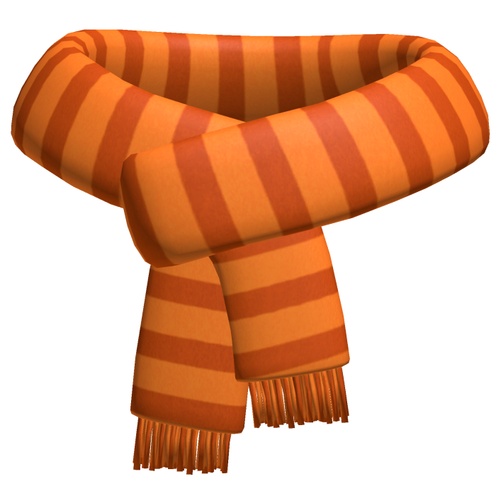 orange halloween scarf