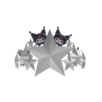 Kuromi White Star Crown