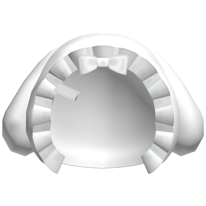 ♡ kawaii ruffled white bunny hood