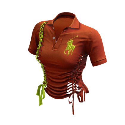 Braided Cutout Polo Shirt (Double Dutch)