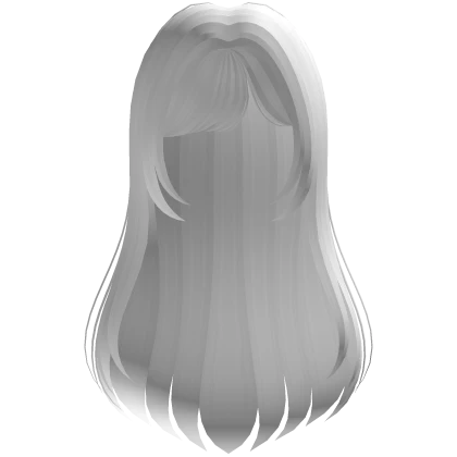 ♡ : cutesy long bang in white Roblox item render